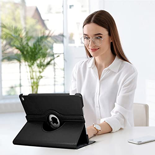 Rotating Case for iPad 9.7 Inch 2018 2017 / iPad Air 2 Case - 360 Degree Rotating Stand Protective Cover with Auto Sleep Wake for iPad 9.7 inch (6th Gen, 5th Gen) / iPad Air 2/ iPad Air (Black) by Rouceyxin - Image 7