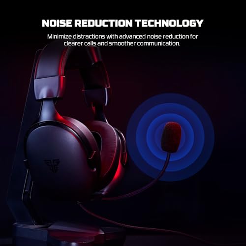 FANTECH Carbon MH92 Multi-Platform Gaming Headset with Noise Cancelling Microphone, 3.5mm Wired, Adjustable Steel Headband for PC, PS4, PS5, Switch, Xbox - Carbon Noise Reduction Technology by FANTECH - Used condition - Image 6