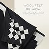 Pendleton Jacquard Unnapped Twin Blanket 64 x 80 - Heirloom Quality Virgin Wool, Reversible, Reinforced Ultrasuede Binding, Made in USA - San Miguel