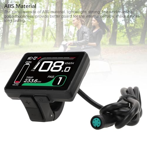 Painel de Controle Com Tela Lcd para Bicicleta Elétrica, Display de Bicicleta Elétrica, Fácil de Ler