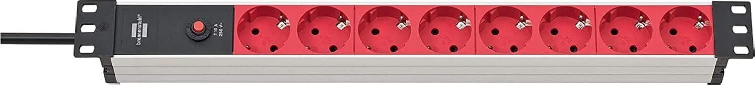 Brennenstuhl Premium-Line Technic Alu 8-Way, 2m, H05VV-F3G1,5 w/, 1390007018 (8-Way, 2m, H05VV-F3G1,5 w/Switch, 19)
