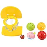 【Helle Farbe und Attraktivität】 Sie enthält einen Mini-Basketballständer und fünf Bälle mit Spielzeug. Die abwechslungsreiche Form und lebendige Farbe ist perfekt, um einen Vogelkäfig mit einem Sortiment zu versehen und Ihren Vogel mit Bewegung und Unterhaltung zu versorgen.