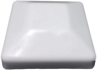 (24-Pack) Fence Post Caps - Protect Wooden Fence Poles Outdoor in Low Profile Made in USA (4x4 inch, White, 24)