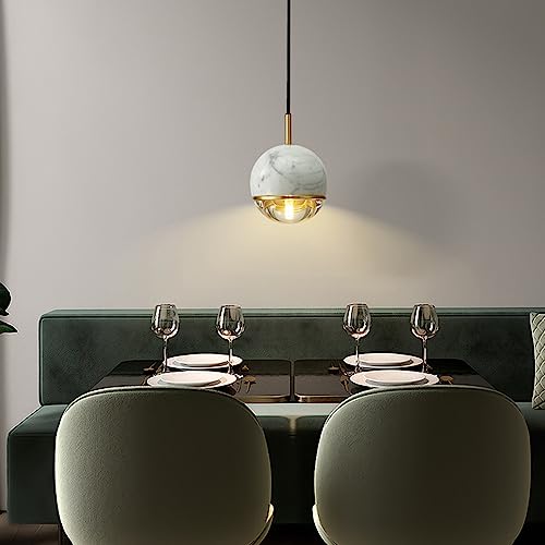 Candelabros esféricos de mármol perfectos para iluminar dormitorios modernos 4
