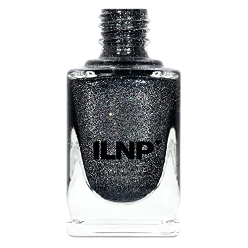 Image of ILNP Private Reserve - Black Holographic Metallic Nail Polish