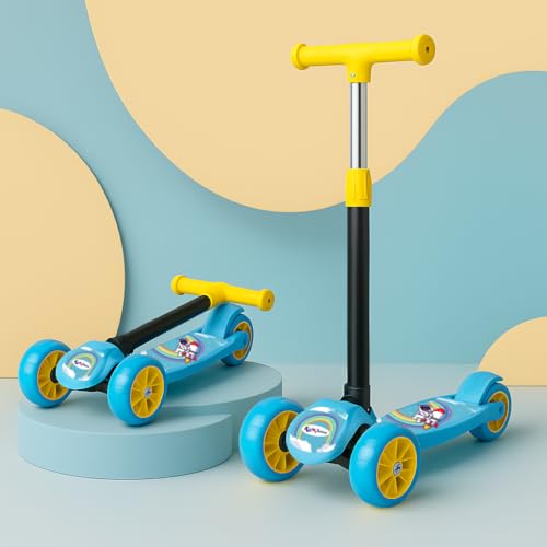 Koxton Kick Scooter for Kids 2 3 4 5 6 7 8 Year Old with Foldable & Height Adjustable Handle | PVC Wheels Kids Scooter for Safe Ride | Skating Cycle B