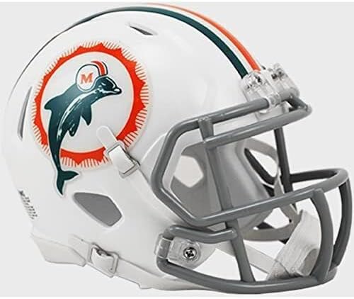 Miami Dolphins Authentic Riddell Throwback Mini Helmet
