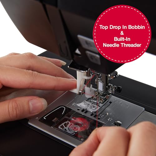 SINGER Heavy Duty 6600C Sterling Sewing Computerized Machine + Accessory | 100 Built-In Stitches Deliver 215 Stitch Applications| 60% More Power, 1100 Stitches/Min| Metal Frame, 6 One-Step Buttonhole by SINGER - Used condition - Image 7