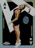 Aryna Sabalenka tennis trading Card (Belarus Tennis Champion) 2024 Topps Chrome Ace of Clubs Refractor #CASAS