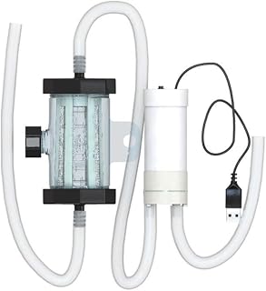 Lecreatekit Aspiradora eléctrica para peceras, limpiador eléctrico de arena de acuario, bomba USB, limpieza de acuario para reemplazo de agua de grava (2 metros)