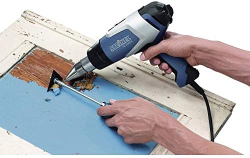 Bild 3 - Steinel Heißluftpistole HL 2020 E im Koffer, Inkl. 9mm Reduzierdüse, 2200 W Heißluftfön, LCD-Display, 80°-630°C, Blau