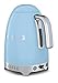 Smeg KLF02PBUS 50's Retro Style Variable Temperature Kettle, Pastel Blue