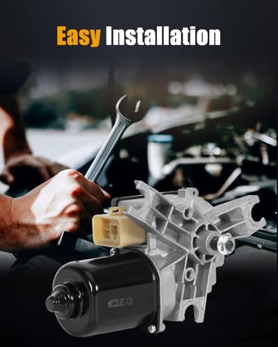 Image of ROADFAR Front Windshield Wiper Motor - 12V, 5 Pins, 1991-1999 for Chevrolet for C1500,1992-1999 for Chevrolet for C2500 Suburban,1991-2000 for Chevrolet for C3500-Replaces 15036007,601-101