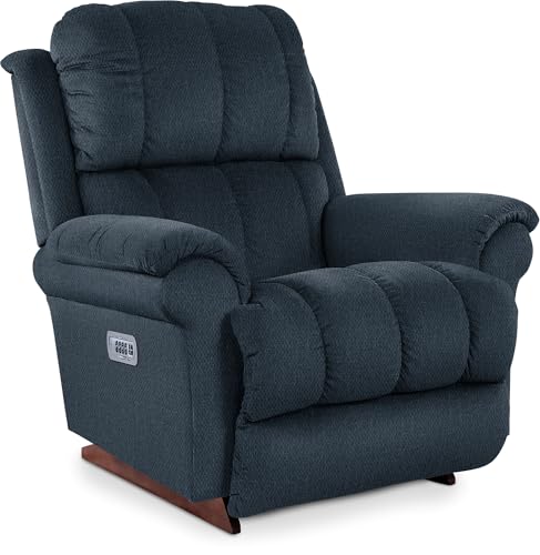 Image of La-Z-Boy Neal Power Rocking Recliner with Headrest & Lumbar, Navy | Fully Adjustable Comfort on a Larger Scale