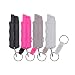SABRE RED Pepper Spray Keychain w/Quick Release for Easy Access - Max Police Strength OC Spray, Finger Grip for Accurate Aim, 10’ (3M) Range, 25 Bursts (5X Other Brands) - Assorted Color Multi-Packs