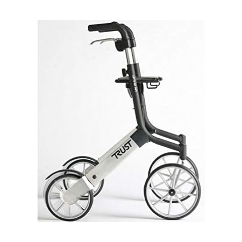 Trust Care Lass uns Out - Rollator - Matt Black/Silver Cover