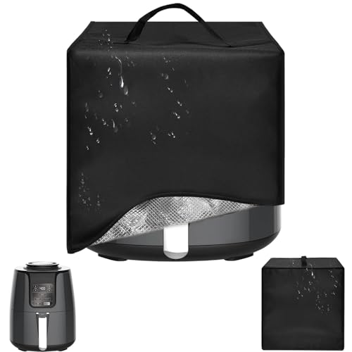 Image of Toaster Oven Air Fryer Cover, Heat-Resistant Waterproof Dust-proof Kitchen Appliance Covers Compatible For Ninja AF101 Air Fryer 4 Quart, 4-in-1 Instant Pot Vortex Plus 4QT Air Fryer, 6-in-1