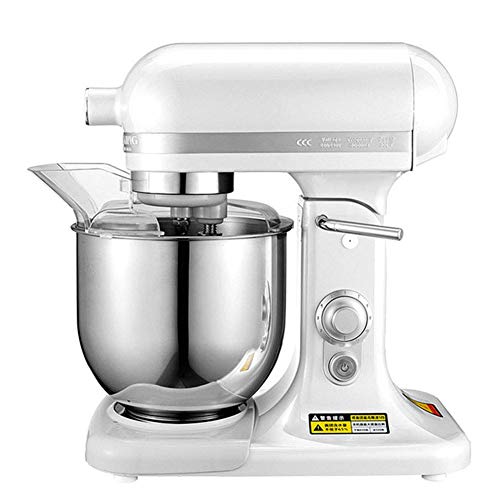 yunyu Kuchenmischer Elektrischer Standmixer mit großer 7-Liter-Schüssel 11-Gang-Crememischer, Teighaken, Ballon…