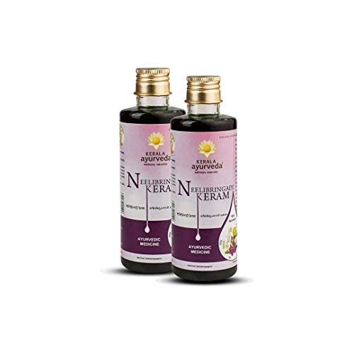 Image of Kerala Ayurveda Neelibringadi Keram with Bhringraj, Neeli, Amla | Ayurvedic Hair Oil that Reduces Hair Fall and Boosts Hair Growth | 200 ml (Pack of 2)