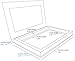 Z Palette Extra Large Black Empty Magnetic Makeup Palette with Clear Window