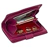 Ledershop24 RFID Damen Leder Geldbörse Portemonnaie Geldbeutel - Geschenkset + exklusiven Schlüsselanhänger - Farbe Pink #3