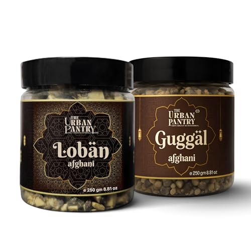 Image of Loban 250 g + Guggal 250 g (Combo Pack)| Pure Ayurvedic Resin & Natural Aromatic Gum|Used for Dhoop, Dhuni, Hawan