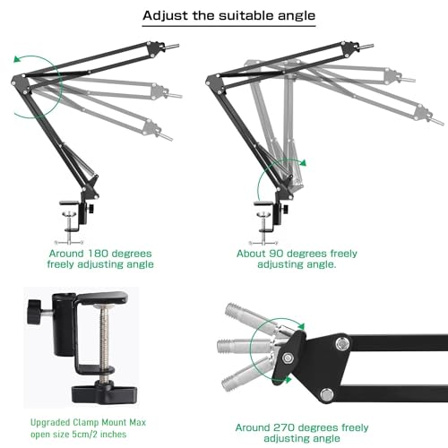AceTaken Phone Video Stand,Overhead Camera Mount Compatible with iPhone Samsung Live Streaming,Baking,Craft,Videos,Online Lessons