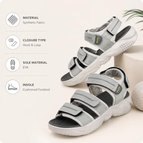 Image of FUEL Sandals & Floaters for Mens & Boys Comfortable & Lightweight Dailywear, Anti-Skid Flexible & Breathable for Running, Walking Stylish Casual Sandal for Outdoor Footwear For Gents (Keta)