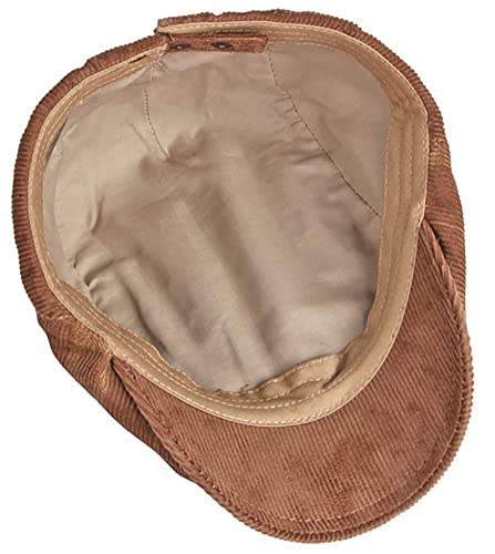 Corduroy Stylish Newsboy Cap For Men Retro And Classic 1920S Warm Peaked Cap For Cabbie Gatsby Golf Hat Gift For Boyfriend Purple #TOP3