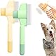 2 Stück Flohkamm für Katzen, Selbstreinigender Flohkamm, Fellblitz Bürste Katze, Multifunktionale Katzenbürste mit Auslöseknopf, Katzenkamm, Fellblitzbürste für Kurzes und Langes Haar