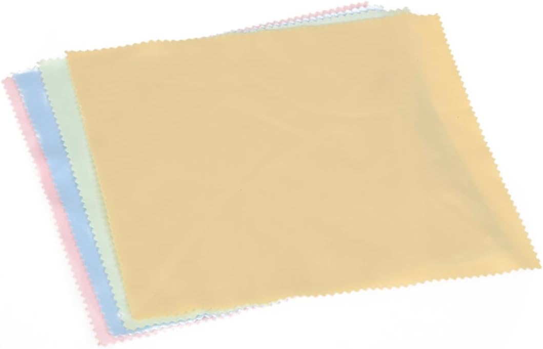 FOMIYES 2sets Microfiber Cleaning Cloths Set 6 Colors Phone Screen Cloth Microfiber Towel for Tablets Glasses Optics 10pcs*2