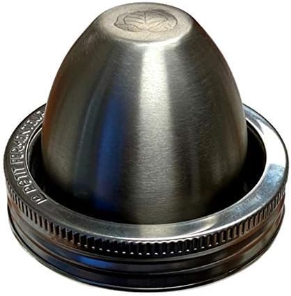 ChouAmi Tapa de fermentación de acero inoxidable para tarros de conservas de vidrio Le Parfait (solo dispositivo)