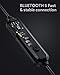 immagine 2AUKEY Cuffie Bluetooth Sport Bassi Potenziati, Auricolari Wireless in Ear con 8 Ore di Tempo di Utilizzo, Resistente al Sudore, Microfono Incorporato, per iPhone, Huawei, Samsung