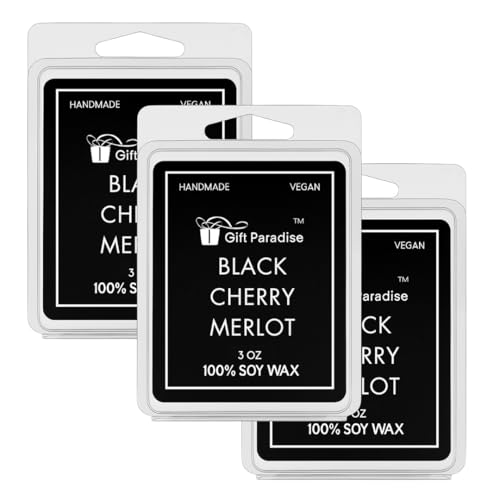 Cera derretida Black Cherry Merlot juego de 3 listo para regalo