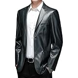 Plusieurs poches : cette veste en cuir dispose de poches de poitrine pour ranger et garder les objets essentiels comme un téléphone et des documents d'identification à portée de main, 2 poches intérieures qui offrent un rangement pour plusieurs articles comme un portefeuille, un téléphone ou des cartes, et 2 poches pour les mains pour réchauffer les mains froides.