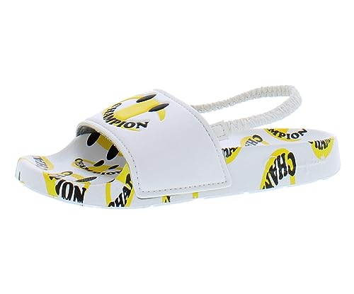 Champion Ipo Smile (Toddler) White/Yellow 9 Toddler M