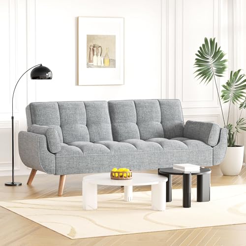 usihxjg Futon Couch for Small Spaces & Apartment, 2-in-1Modern Comfy