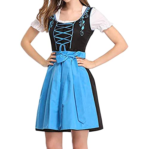Dirndl Mädchen - 4 Teiliges Set Dirndl Kleid Mit Trachtenbluse Und...