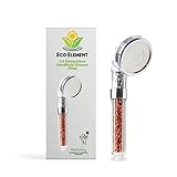 Eco Element Filtro de cabezal de ducha de masaje de alta presión de primera generación. Elimina todas las bacterias nocivas, cloro, metales pesados e iones duros (100% reciclable)