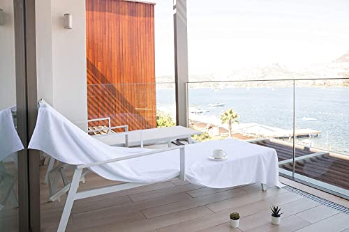 Extra Large Premium Bath Towels Set – 100% Cotton Towels For Hotel And Spa, Maximum Softness And Absorbency (4 Pack, White) Turkish Cotton Bath Sheet, (Oversized Large 40 By 87 Inches) #TOP3