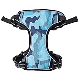 Doublure confortable et respirante : tissu de qualité comme doublure intérieure, matériau en tissu et confortable, ne tire pas cheveux, ne blesse pas la peau, élastique, détails de couture coupés respectueux de reflétant la qualité parfaite, sangles de poitrine, gilet harnais pour chien