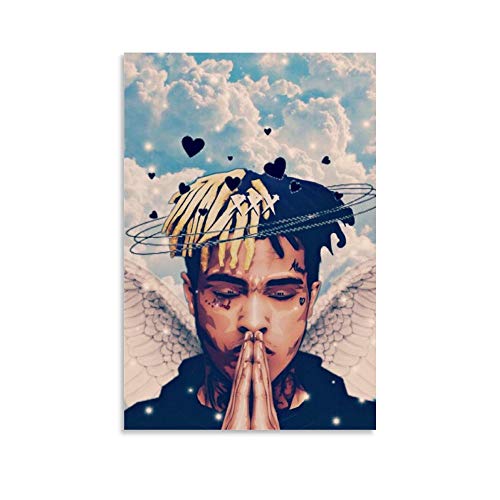 JDQS Hip-hop Rapper Xxxtentacion - Póster de lienzo y arte de pared...