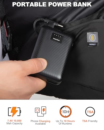 Azamine Heated Vest For Men With 10000Mah Battery Pack thumb #4