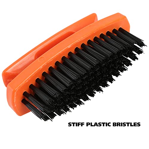 Greatneck 19025 Fingernail Brushes, Red Hard Bristle Nail Brushes (6 Pk) | Professional Quality, Ideal For Mechanics And Gardeners, Men And Women | Convenient Handle For Deep Nail Cleaning #TOP4