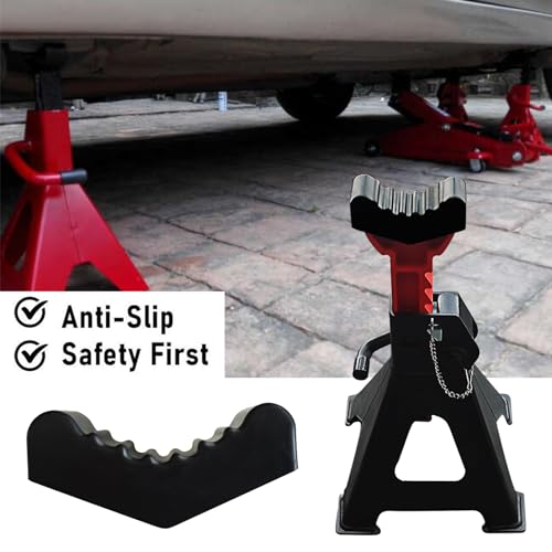Image of 6Ton Car Jack Stand Rubber Pad Slotted Lift Floor Adapter Repair Tool Frame Rail Pinch Weld Lifting Universal Repair Tools Safety Grip Pads