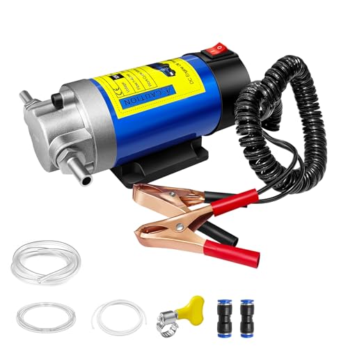 12v 100w ÖLabsaugpumpe, Verbesserte MotoröL-Absaugpumpe, Diesel-FlüSsigkeitspumpe, Auto-Dieselpumpen, ÖLföRderung Mit 3 Rohren, für Autos, Wohnwagen, Boote, Landwirtschaft, Maschinen