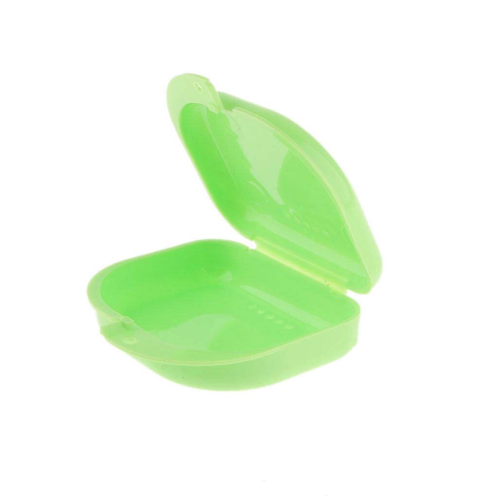3NH® 1pcs Denture Bath Case Container False Teeth Dental Tooth Storage Box Green-picture-10