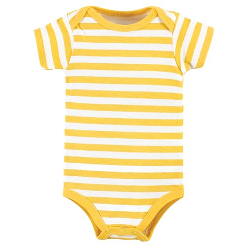 Image of Hudson Baby Unisex Baby Cotton Bodysuits 5-pack