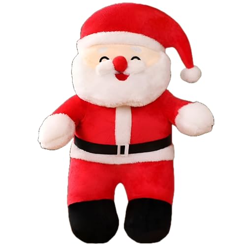 Image of Tickles Standing Santa Claus Soft Stuffed Plush Toy Christmas Decorations for Kids Boys & Girls (Size: 30 cm Color: Red)