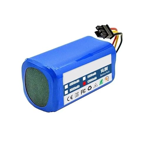Batteria di ricambio for aspirapolvere robot, batteria agli ioni di litio da 14,4 V e 2800 mAh, compatibile con aspirapolvere robot 360, C50